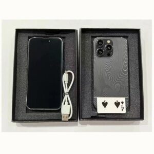 A card-changing mobile phone.